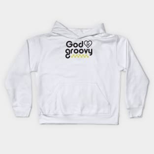 God is Groovy Kids Hoodie